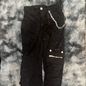Rue 21 alt grunge long pants with chains and buckles size women’s medium